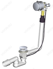 Ravak Слив-перелив (сточный комплект) для ванны X01377 Click-Clack – фотография-1